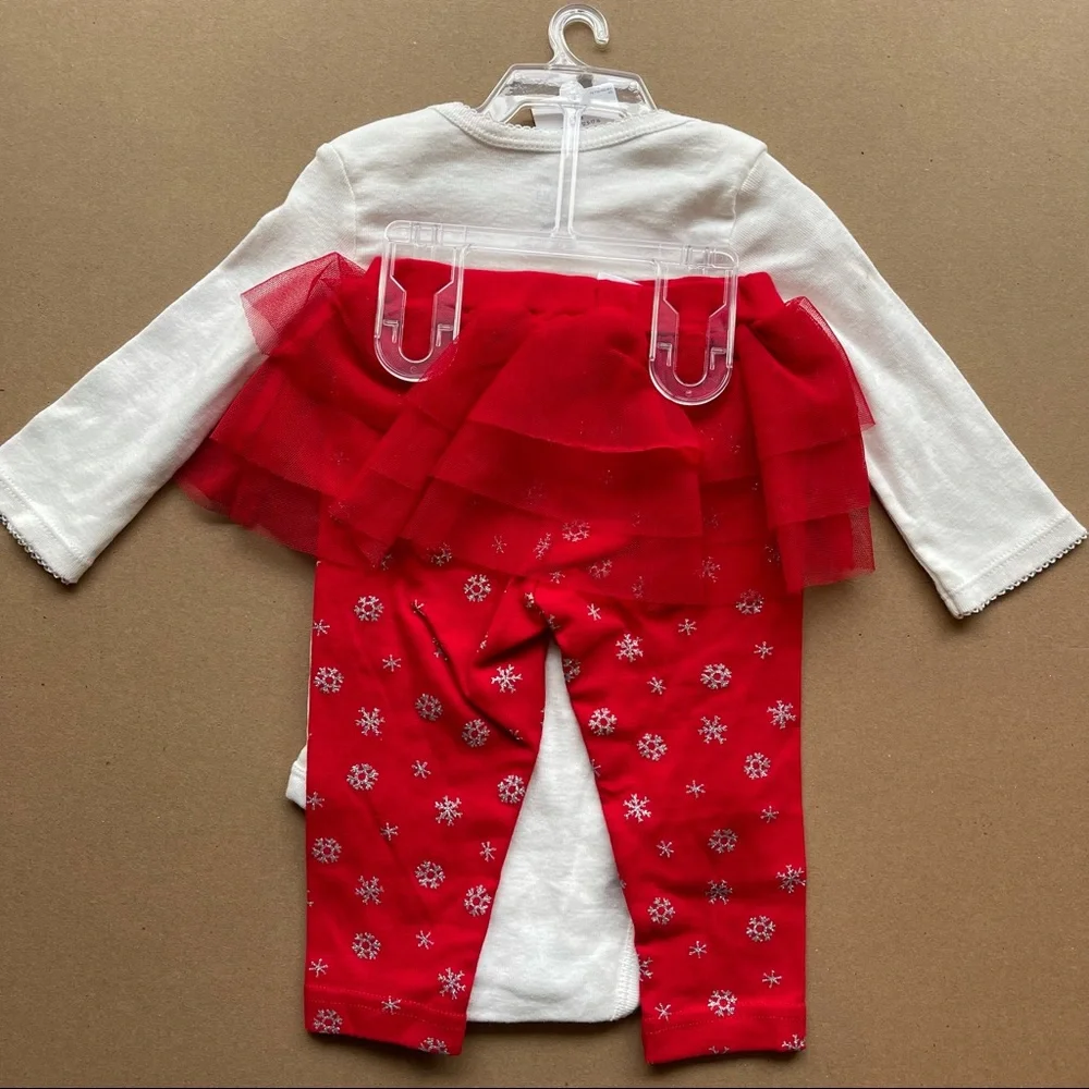 6 months Carter’s baby girl Christmas set reindeer
